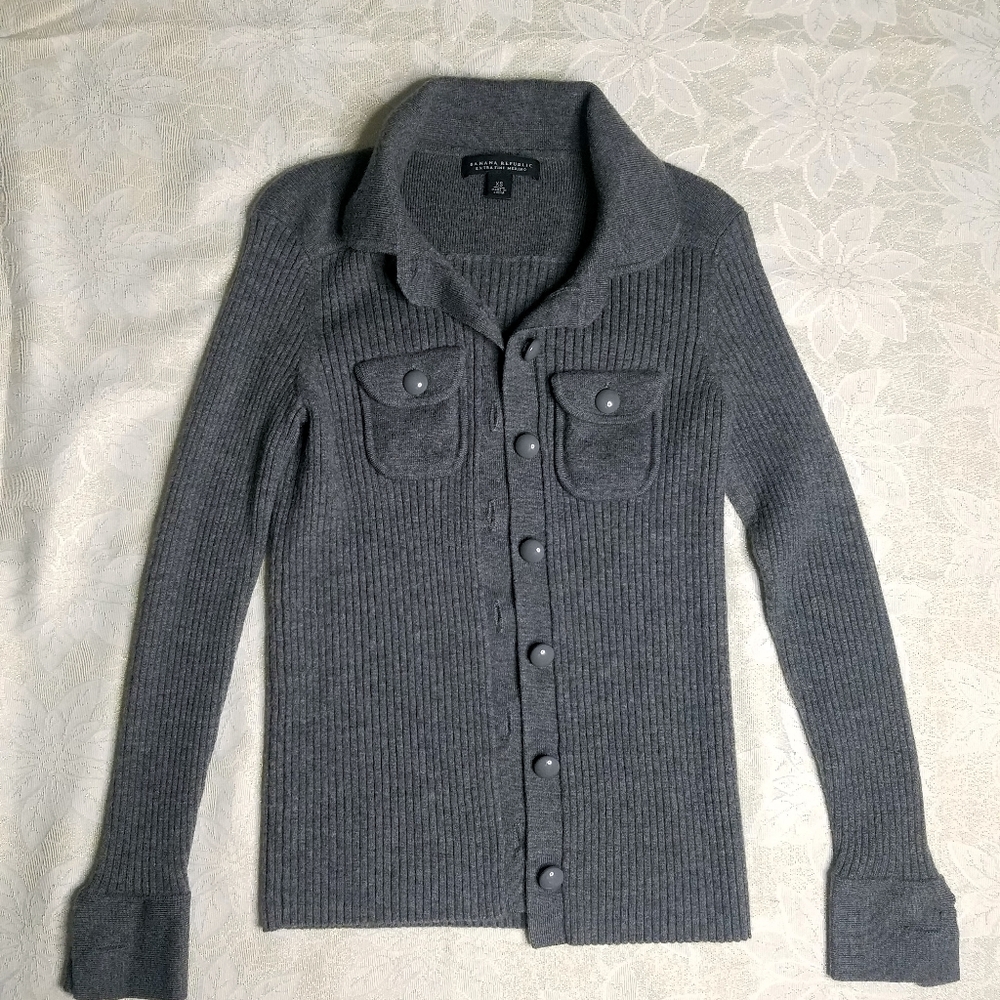 Banana Republic Sweater Button Up